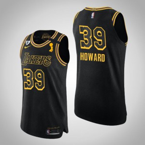 Dwight Howard Los Angeles Lakers Authentic For Kobe and Gianna Men's #39 2020 NBA Finals Champions Jersey - Black 768986-349