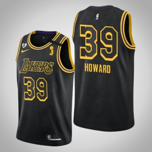 Dwight Howard Los Angeles Lakers Tribute Kobe and Gianna Men's #39 2020 NBA Finals Champions Jersey - Black 515079-954