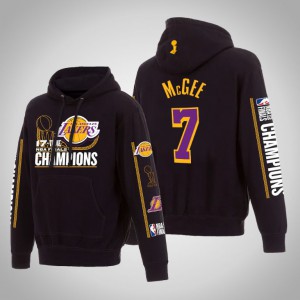 JaVale McGee Los Angeles Lakers 17Times Pullover Men's #7 2020 NBA Finals Champions Hoodie - Black 614465-794