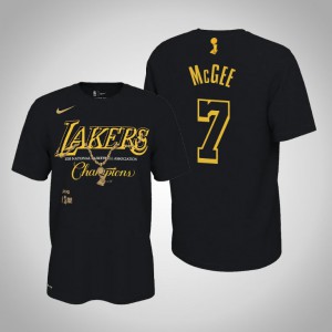 JaVale McGee Los Angeles Lakers Celebration Pendant Men's #7 2020 NBA Finals Champions T-Shirt - Black 895747-493