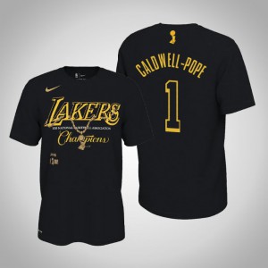 Kentavious Caldwell-Pope Los Angeles Lakers Celebration Pendant Men's #1 2020 NBA Finals Champions T-Shirt - Black 311315-407