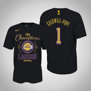 Kentavious Caldwell-Pope Los Angeles Lakers Locker Room Men's #1 2020 NBA Finals Champions T-Shirt - Black 743021-612