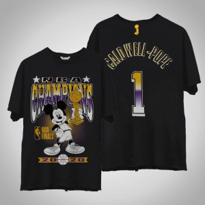 Kentavious Caldwell-Pope Los Angeles Lakers Mickey Trophy Men's #1 2020 NBA Finals Champions T-Shirt - Black 668242-662