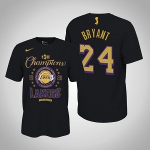 Kobe Bryant Los Angeles Lakers Locker Room Men's #24 2020 NBA Finals Champions T-Shirt - Black 625581-184