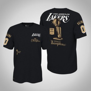 Kyle Kuzma Los Angeles Lakers Celebration Expressive Men's #0 2020 NBA Finals Champions T-Shirt - Black 363380-613