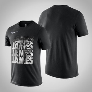 LeBron James Los Angeles Lakers Performance Men's #23 Player Graphic T-Shirt - Black 674039-908