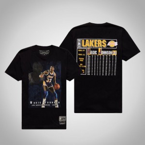 Magic Johnson Los Angeles Lakers Hardwood Classics Men's #32 TC T-Shirt - Black 752724-506