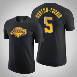 Talen Horton-Tucker Los Angeles Lakers Logo Dri-Fit Men's #5 Earned T-Shirt - Black 390229-722