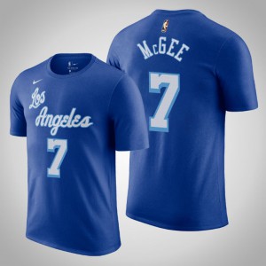 JaVale McGee Los Angeles Lakers 2020-21 Men's #7 Hardwood Classics T-Shirt - Blue 831008-290