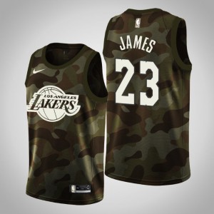 LeBron James Los Angeles Lakers Men's #23 2019 Memorial Day Jersey - Camo 876285-360