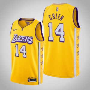 Danny Green Los Angeles Lakers 2019-20 Men's #14 City Jersey - Gold 255781-841