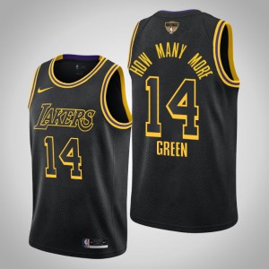 Danny Green Los Angeles Lakers How Many More Mamba Edition Men's #14 2020 NBA Finals Bound Jersey - Black 764234-613