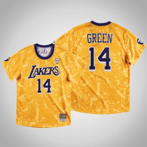 Danny Green Los Angeles Lakers Swingman Classic Men's #14 AAPE x Mitchell Ness Jersey - Gold 681698-747
