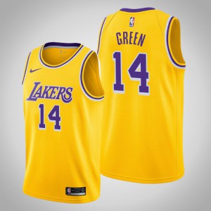 Danny Green Los Angeles Lakers Men's #14 Icon Jersey - Yellow 136467-765