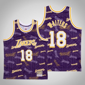 Dion Waiters Los Angeles Lakers Men's #18 Tear Up Pack Jersey - Purple 251457-648