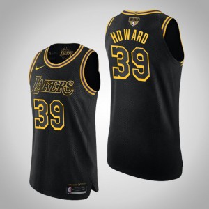 Dwight Howard Los Angeles Lakers Kobe Tribute Authentic Men's #39 2020 NBA Finals Bound Jersey - Black 982924-973