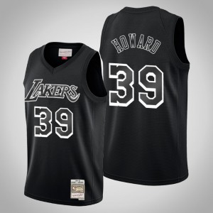 Dwight Howard Los Angeles Lakers Throwback White Logo Men's #39 Hardwood Classics Jersey - Black 582219-115