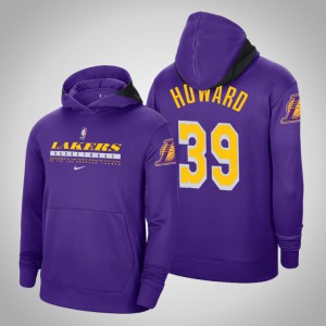 Dwight Howard Los Angeles Lakers On Court Practice Performance Pullover Men's #39 Spotlight Hoodie - Purple 797951-991