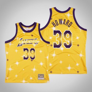 Dwight Howard Los Angeles Lakers Swingman Mitchell & Ness Classic Men's #39 Airbrush Knit Jersey - Gold 200678-739