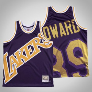 Dwight Howard Los Angeles Lakers Hardwood Classics Men's #39 Big Face Jersey - Purple 809037-975