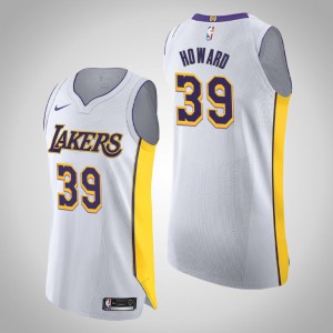 Dwight Howard Los Angeles Lakers Authentic Men's #39 Association Jersey - White 825886-109