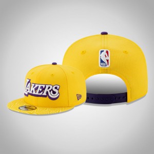 Los Angeles Lakers On Court 9FIFTY Adjustable Men's City Hat - Gold 773883-991