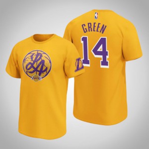 Danny Green Los Angeles Lakers Hometown Graphic Men's #14 Iconic T-Shirt - Gold 569218-715