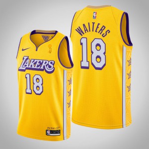 Dion Waiters Los Angeles Lakers City Men's #18 2020 NBA Finals Champions Jersey - Gold 377249-612