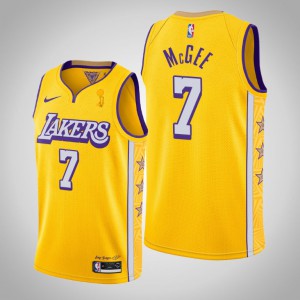 JaVale McGee Los Angeles Lakers City Men's #7 2020 NBA Finals Champions Jersey - Gold 312955-171