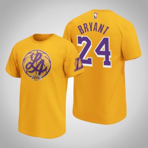 Kobe Bryant Los Angeles Lakers Hometown Graphic Men's #24 Iconic T-Shirt - Gold 360610-954