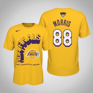 Markieff Morris Los Angeles Lakers Men's #88 2020 NBA Finals Bound T-Shirt - Gold 210691-997