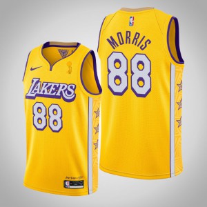 Markieff Morris Los Angeles Lakers City Men's #88 2020 NBA Finals Champions Jersey - Gold 211187-291