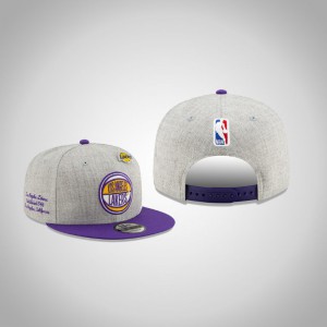Los Angeles Lakers 9FIFTY Snapback Adjustable Men's 2019 NBA Draft Hat - Gray 812701-497