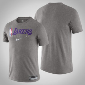 Los Angeles Lakers Practice Performance Men's Essential T-Shirt - Gray 871149-519