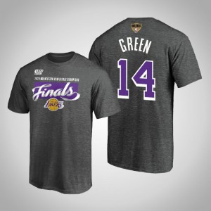 Danny Green Los Angeles Lakers Locker Room Men's #14 2020 NBA Finals Bound T-Shirt - Heather Charcoal 602274-341