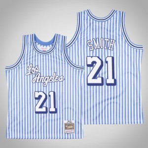 J.R. Smith Los Angeles Lakers Men's #21 Striped Jersey - Blue 469565-174