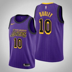 Jared Dudley Los Angeles Lakers Men's #10 City Jersey - Purple 280345-425