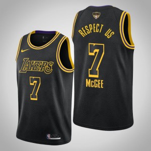 JaVale McGee Los Angeles Lakers Respect Us Mamba Edition Men's #7 2020 NBA Finals Bound Jersey - Black 722864-298