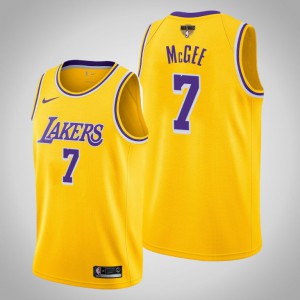 JaVale McGee Los Angeles Lakers Icon Men's #7 2020 NBA Finals Bound Jersey - Yellow 814117-163