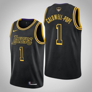 Kentavious Caldwell-Pope Los Angeles Lakers Kobe Tribute City Men's #1 2020 NBA Finals Bound Jersey - Black 452382-701