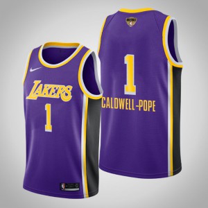 Kentavious Caldwell-Pope Los Angeles Lakers Social Justice Statement Men's #1 2020 NBA Finals Bound Jersey - Purple 435173-216