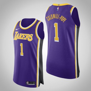 Kentavious Caldwell-Pope Los Angeles Lakers Authentic Men's #1 Statement Jersey - Purple 923123-831