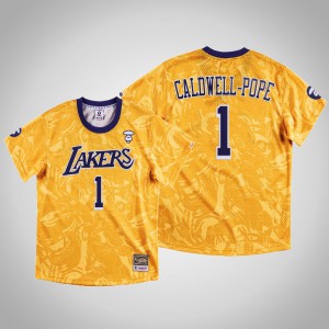 Kentavious Caldwell-Pope Los Angeles Lakers Swingman Classic Men's #1 AAPE x Mitchell Ness Jersey - Gold 610774-301