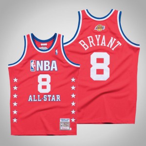 Kobe Bryant Los Angeles Lakers Hardwood Classics Authentic Men's #8 2003 NBA All-Star Game Jersey - Red 116841-600