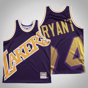 Kobe Bryant Los Angeles Lakers Hardwood Classics Men's #24 Big Face Jersey - Purple 460700-630