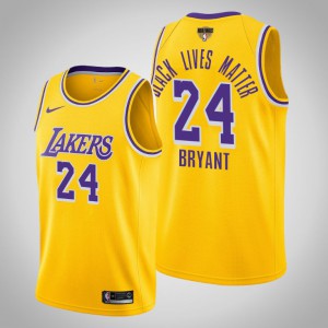 Kobe Bryant Los Angeles Lakers Black Lives Matter Icon Men's #24 2020 NBA Finals Bound Jersey - Yellow 630875-257