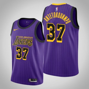 Kostas Antetokounmpo Los Angeles Lakers Men's #37 City Jersey - Purple 646564-680