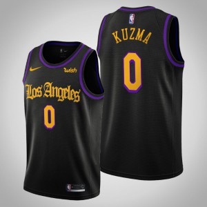 Kyle Kuzma Los Angeles Lakers 2019-20 Men's #0 City Jersey - Black 879506-958
