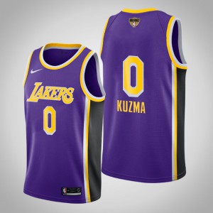 Kyle Kuzma Los Angeles Lakers Social Justice Statement Men's #0 2020 NBA Finals Bound Jersey - Purple 721606-194