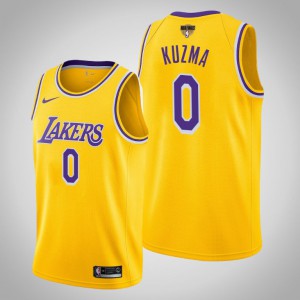 Kyle Kuzma Los Angeles Lakers Icon Men's #0 2020 NBA Finals Bound Jersey - Yellow 164231-135